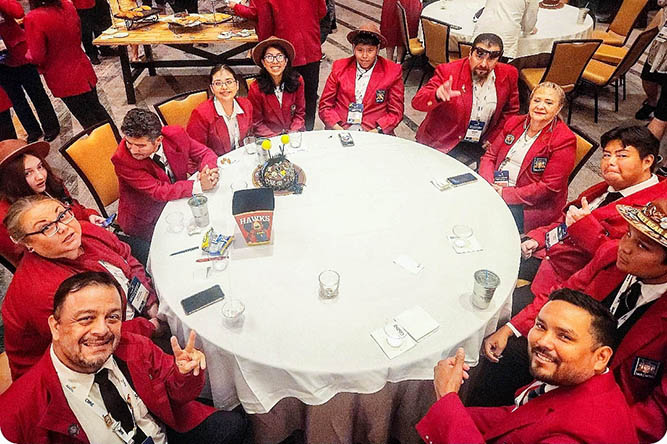 Students, staff and faculty representing The University of New Mexico-Gallup SkillsUSA Chapter take a photo during the SkillsUSA National Leadership & Skills Conference in Atlanta on June 27, 2025.