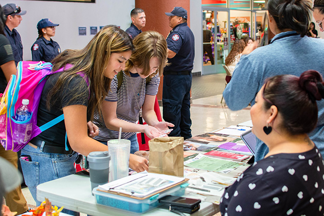 In this Sept. 18, 2025, file photo, students participate in the Campus Safety Fair at The University of New Mexico-Gallup.