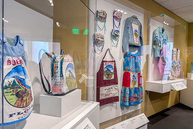 T the Blue Bird exhibit displays multiple uses of the brand and logo at the Heard Museum in Phoenix on Friday, March 6, 2026.
