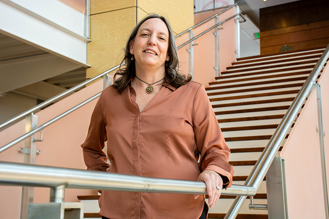 Associate Professor Tracy Lassiter poses for a portrait inside the Student Services & Technology Center at The University of New Mexico-Gallup on April 10, 2026.