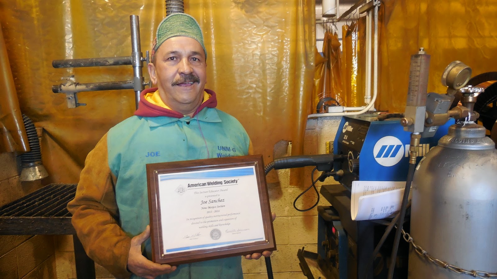 Welding Instructor Honored