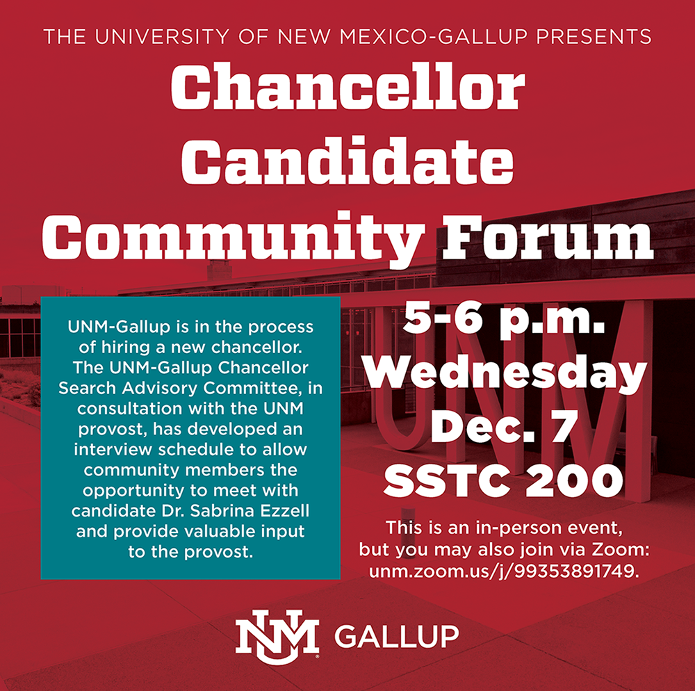 UNM-Gallup to host chancellor candidate forums as part of hiring process
