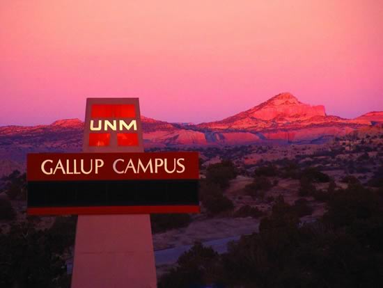 UNM Gallup sign