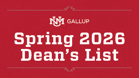 UNM-Gallup announces Spring 2026 Dean's List