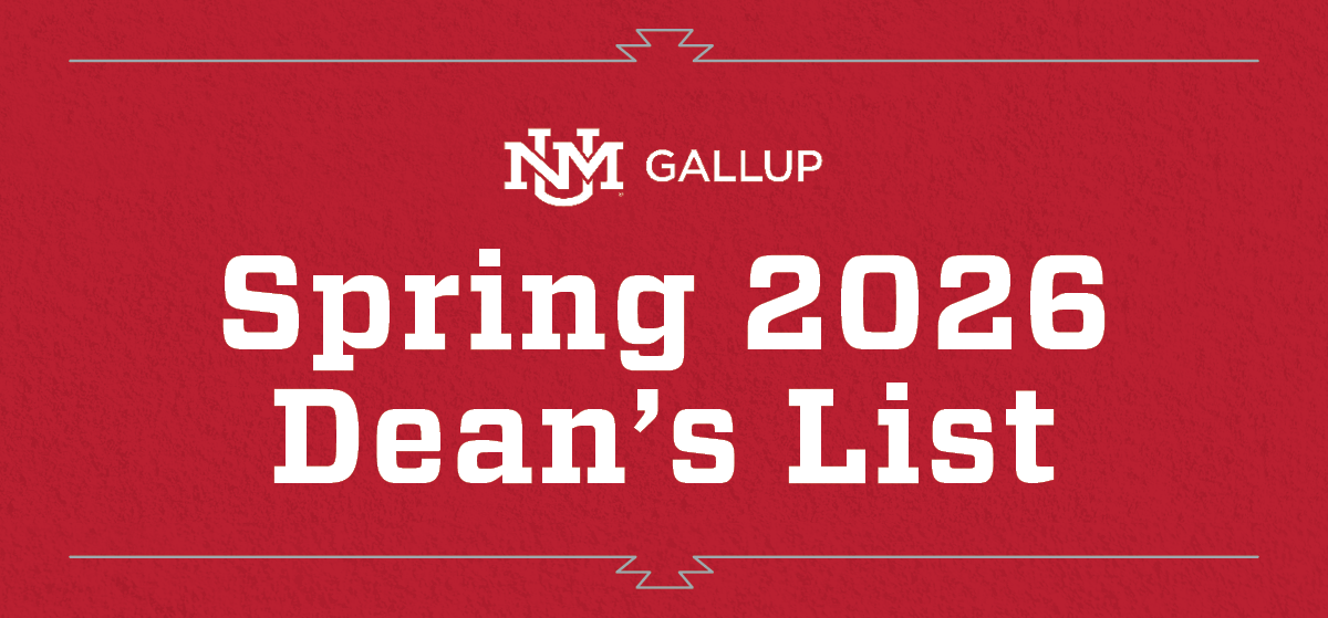 UNM-Gallup announces Spring 2026 Dean's List