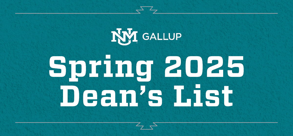 UNM-Gallup announces Spring 2025 Dean's List