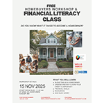 Free Financial Literacy Class & Homebuyers Workshop